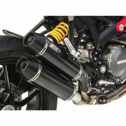 Outlet ❤️ Silencers Zard N.2 Exhaust Ducati Monster 1100 Evo ❤️