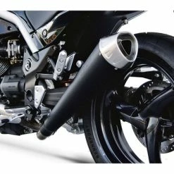 Discount 😀 Silencers Zard Slip On Steel Racing Black Moto Guzzi Griso ✔️